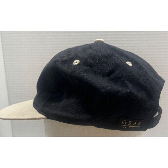 VTG 1998 NCAA Final Four San Antonio Snap Baseball Cap Black Adjustable Tan Read - Picture 5 of 6